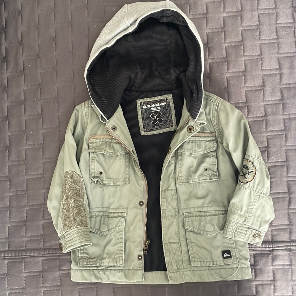 Quicksilver toddler jacket military green